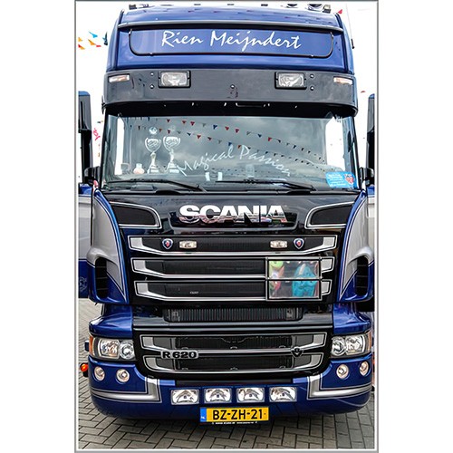 [7SC4RTL2BT] Sunvisor for Scania 4 Series Topline | Type 2B | 2 Lightholes