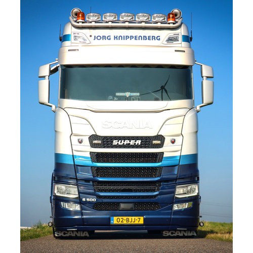 [7SCNG2AFBML] Sunvisor for Scania NextGen | Flat Line | 2 Lightholes