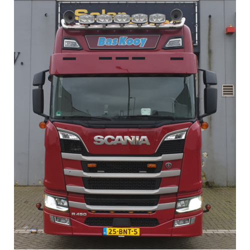 [7SCNG4AFBN5] Sunvisor for Scania NextGen | Flat Bottom | 5 Lightholes