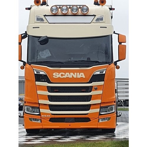[7SCNG5ARBN2] Sunvisor for Scania NextGen | Round Bottom | 2 Lightholes