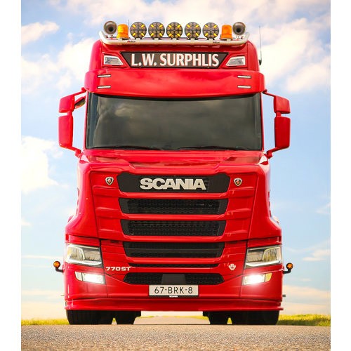 [7SCNG5ARBN4] Sunvisor for Scania NextGen | Round Bottom | 4 Lightholes