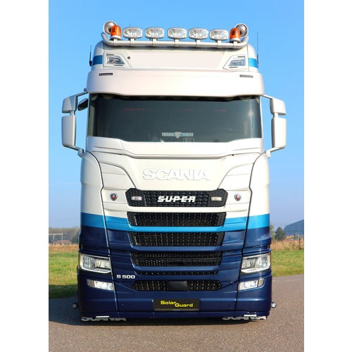 [7SCNGCVWL2X] Sunvisor for Scania NextGen | Curved Edge | 2 Lightholes
