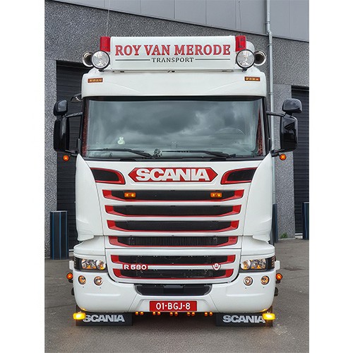 [7SCST2AMLT] Sunvisor for Scania Streamline 2013+ Topline | Type 2A | With Line | 2 Lightholes