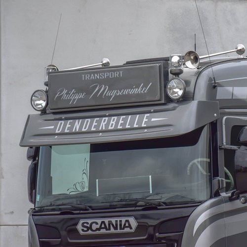 [7SCSTXXOF] Old School Sunvisor for Scania R-Series Streamline