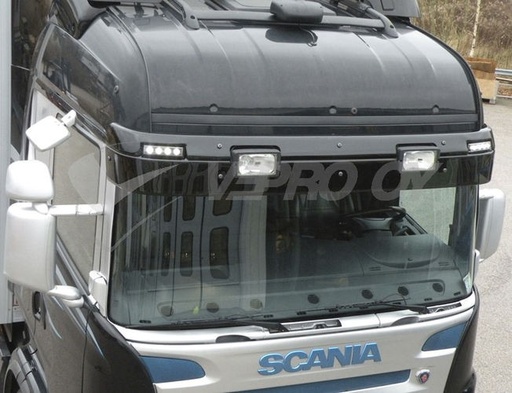 [75147872] Acrylic Screen for XL Sunvisor Scania 4 & R Series Normal/Highline with Lampholes for 2 Position Lights & 2 Headights