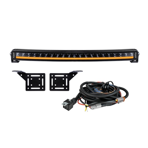 [5809192-KIT] Siberia Single Row Curved LED Bar 22" + Mounting Kit
