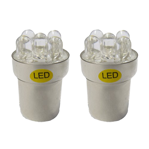 [593537224] BA15s Lights with 5 LEDs Amber | Set of 2 Pieces