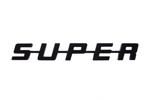 [50SUPER-Z] SUPER Logo Plastic | Black