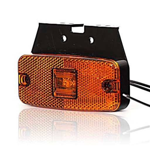 [5800185] LED Side Marker Light 12-24V with Mounting Base - Amber