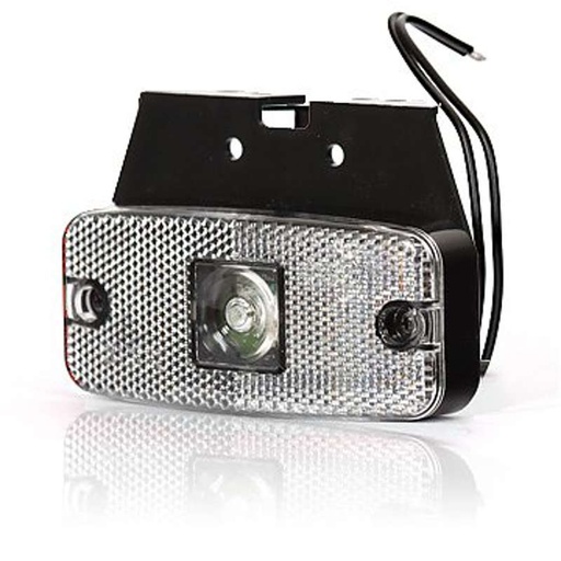 [5800187] LED Side Marker Light 12-24V with Mounting Base - White